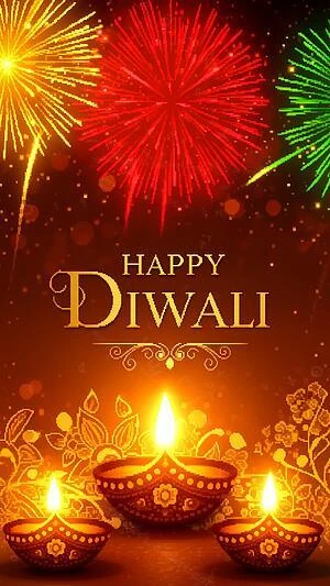 Red Diwali 2026 wallpaper