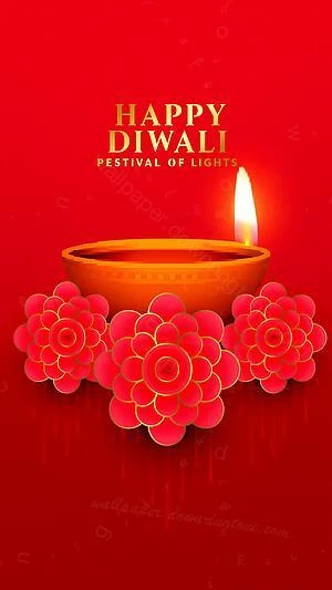 Red Diwali wallpaper