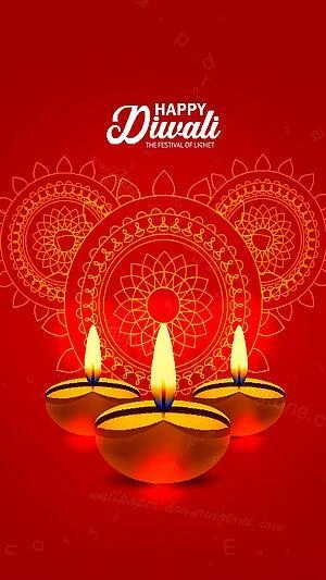 Red Diwali wallpaper