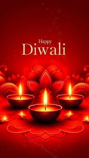 Red Diwali wallpaper